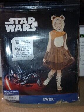 NWT Star Wars Ewok Kids Costume - Brown and Cream